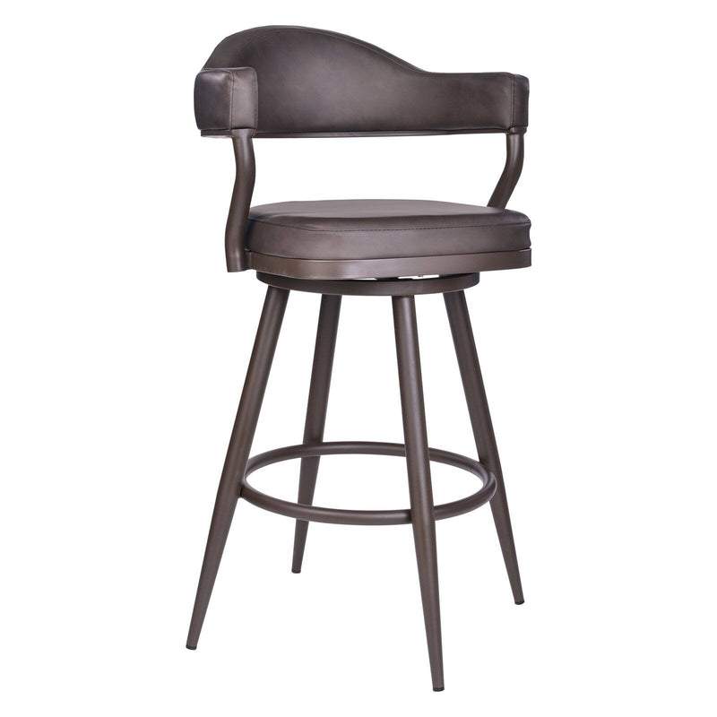 Home Chic Kittle 26 in. Swivel Counter Stool with Arms