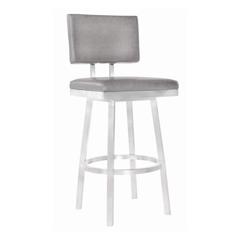 Home Chic Staley 30 in. Armless Swivel Bar Stool