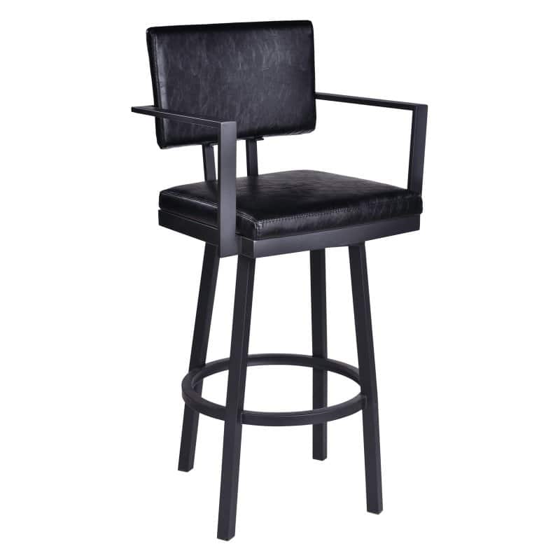 Home Chic Staley 26 in. Swivel Counter Stool with Arms