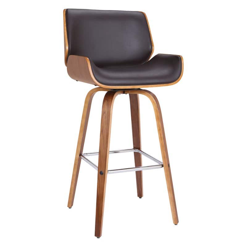 Home Chic Reed 30 in. Armless Swivel Bar Stool