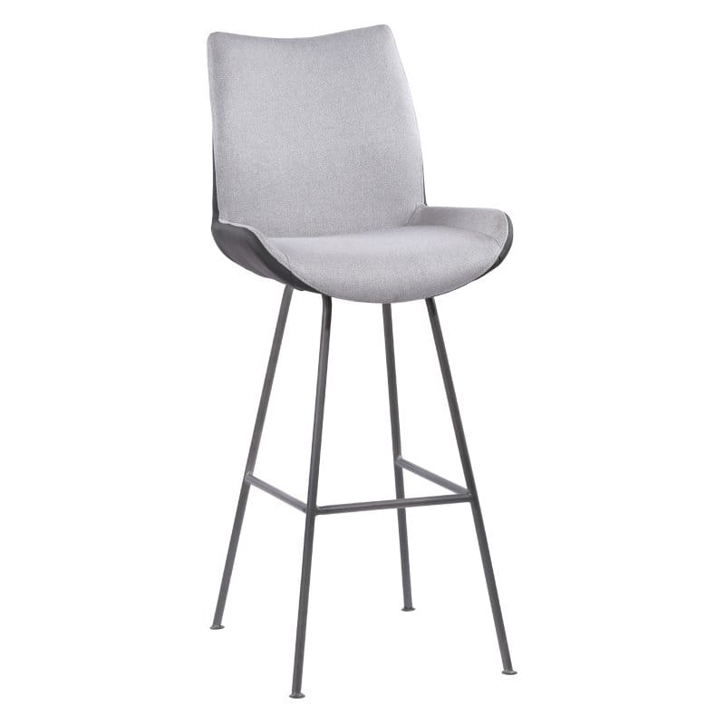Home Chic Mullens 30 in. Armless Fabric Bar Stool