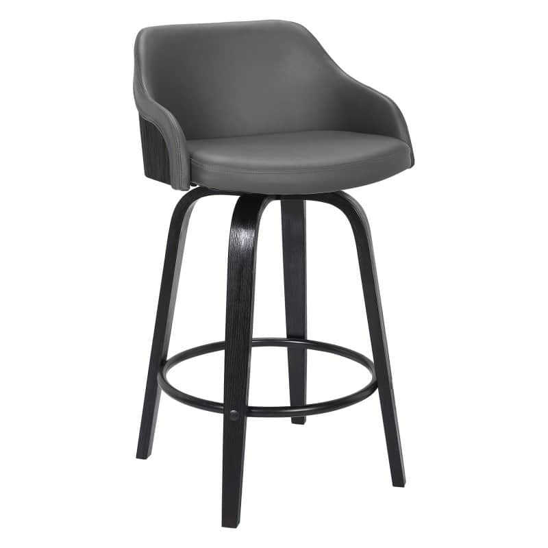 Armen Living Alec 30 in. Swivel Barstool