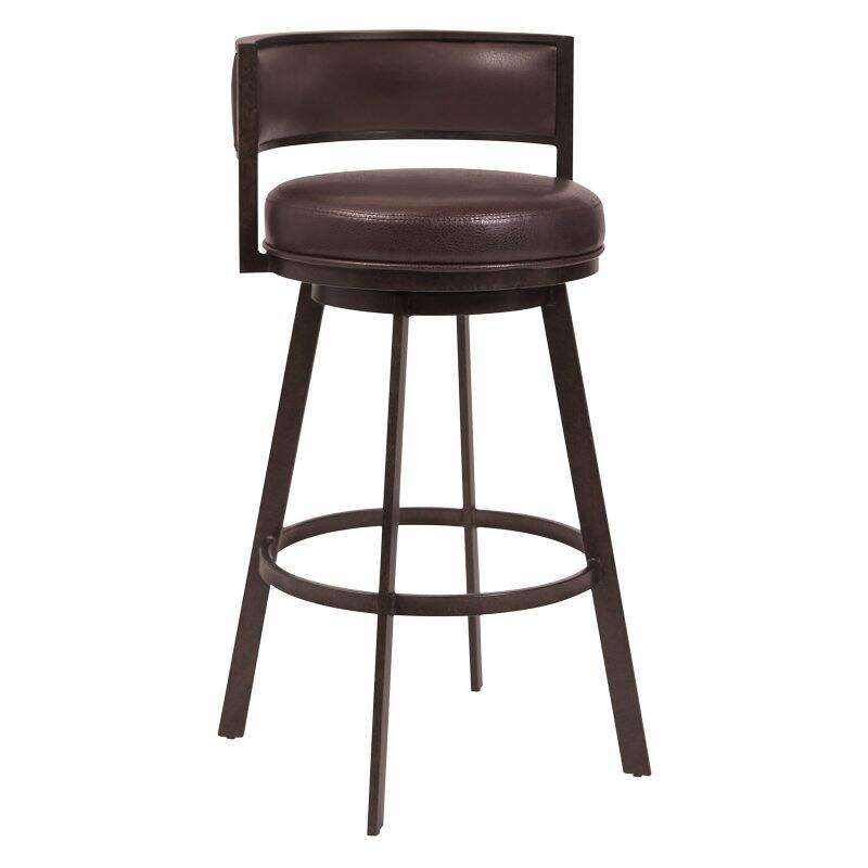 Armen Living Chateau 26 in. Swivel Counter Stool