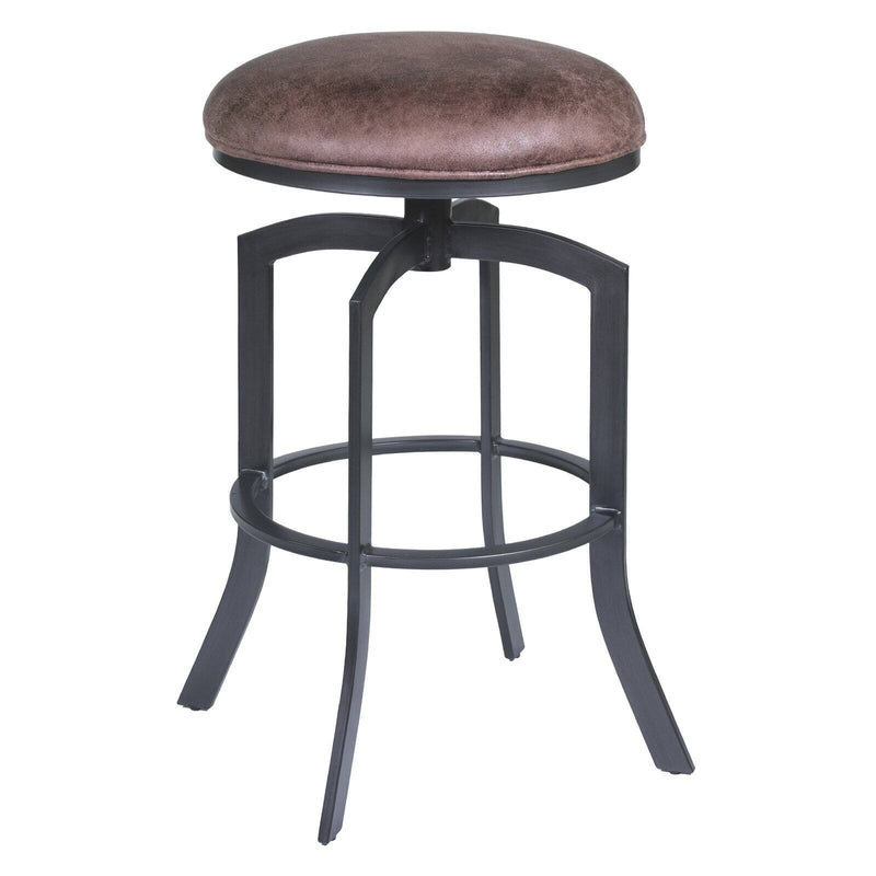 Armen Living Studio 26 in. Fabric Swivel Counter Stool