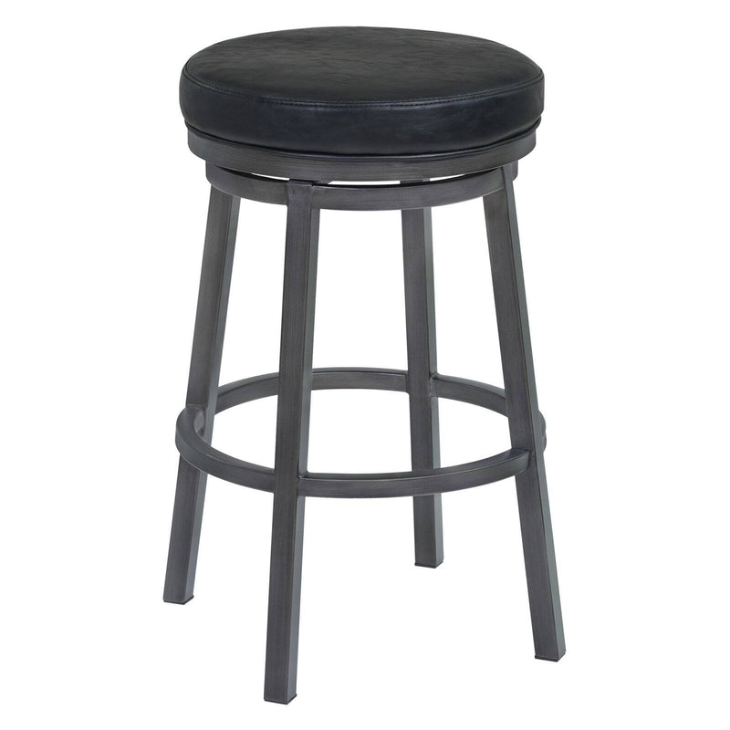 Armen Living Tilden 30 in. Swivel Backless Barstool