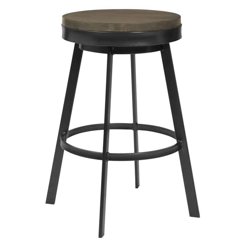 Armen Living Topeka 25 in. Swivel Counter Stool