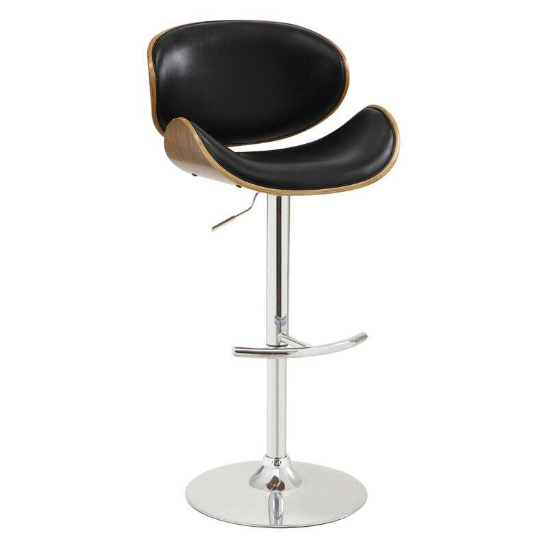 Armen Living Naples Adjustable Swivel Bar Stool