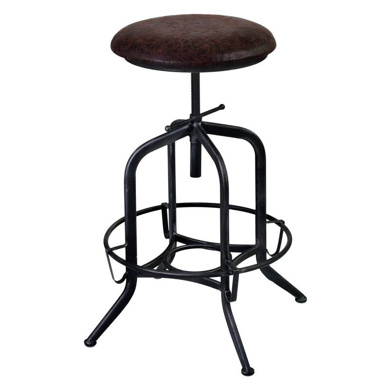 Armen Living Elena Adjustable Swivel Bar Stool