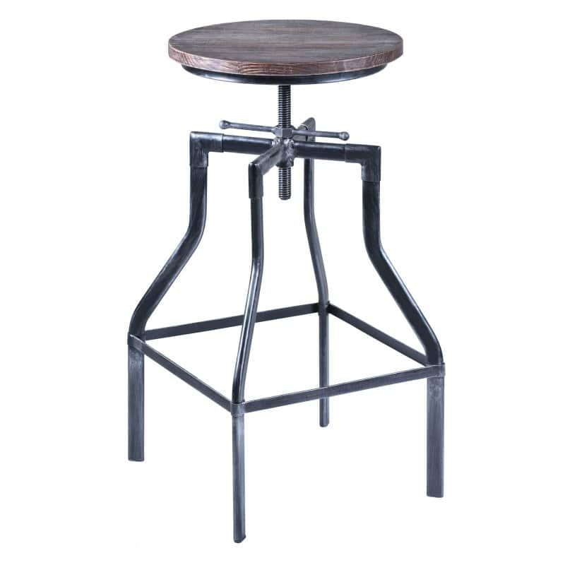 Armen Living Concord Adjustable Backless Bar Stool