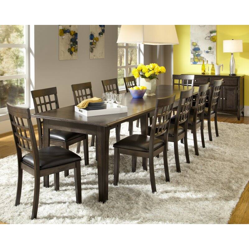 A-America Bristol Point Rectangular Extension Dining Table - Warm Gray