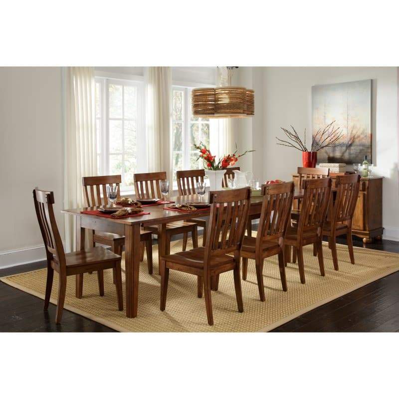 A-America Toluca Rectangular Extension Dining Table - Rustic Amber