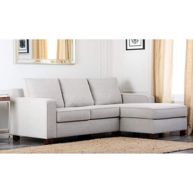 Abbyson Regina Sectional Sofa - Gray