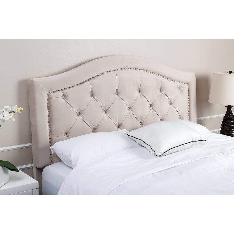 Abbyson Sherwood Tufted Velvet Headboard