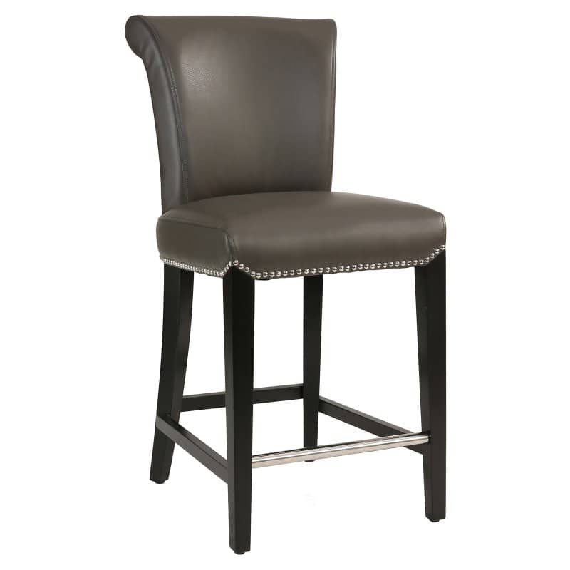 Abbyson Bronson 25 in. Leather Counter Stool