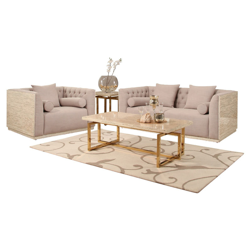 Abbyson Jenny 2-Piece Seating Set