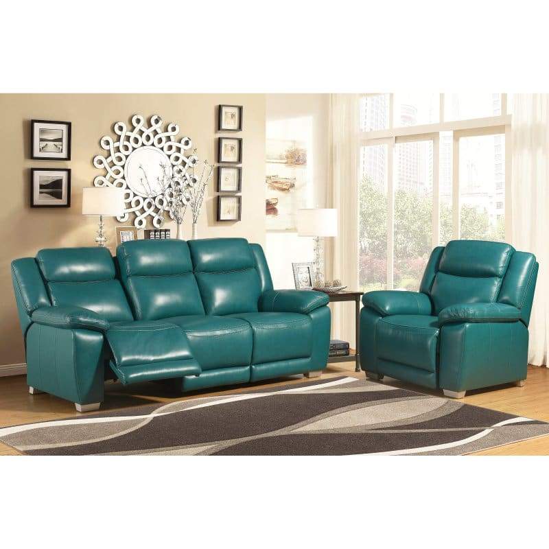 Abbyson Lilah 2-Piece Leather Reclining Seating Set