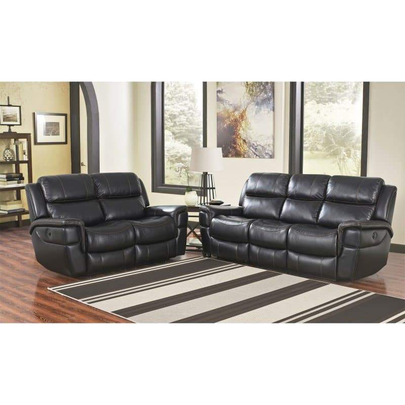 Abbyson Tallia Power Reclining Sofa and Loveseat