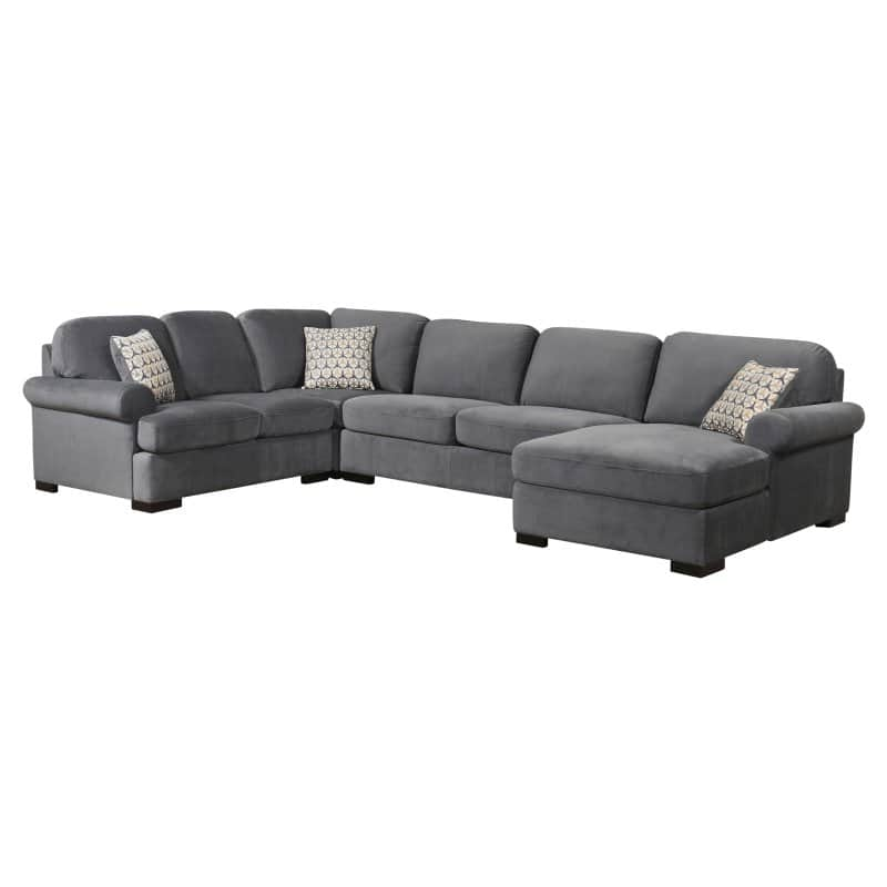 Abbyson Emily Grey 4-Piece Sectional