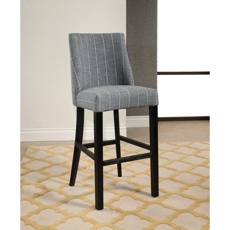 Abbyson Clark Pinstripe 30.5 in. Bar Stool