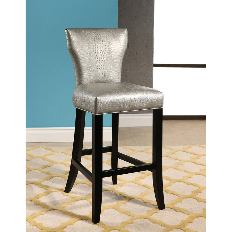 Abbyson Peyton Crocodile Embossed 29.9 in. Bar Stool