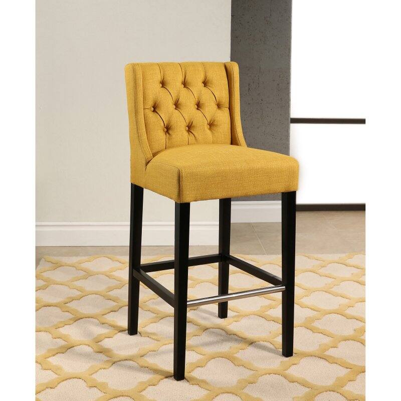 Abbyson Knollwood Tufted 30.7 in. Bar Stool