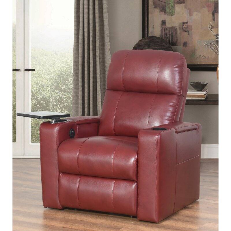 Abbyson Sage Power Leather Recliner