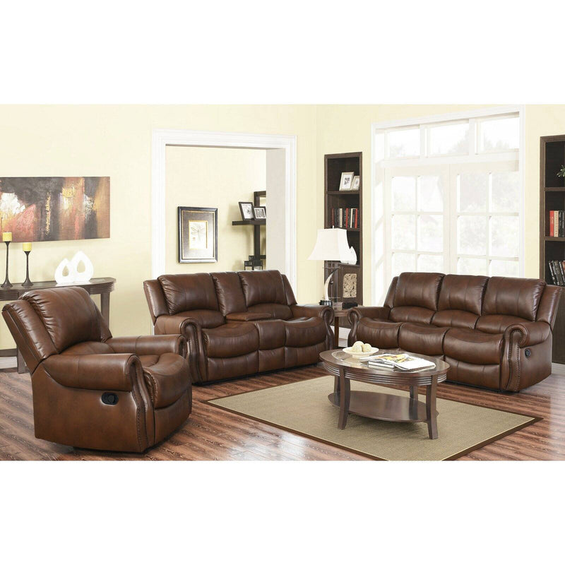 Abbyson Living Ojai 3-piece Mesa Camel Reclining Sofa Set