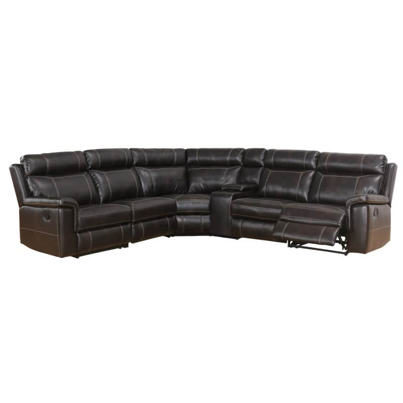 Abbyson Hannah Reclining Sectional with Console