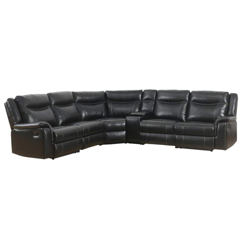 Abbyson Garrett Reclining Sectional with Console