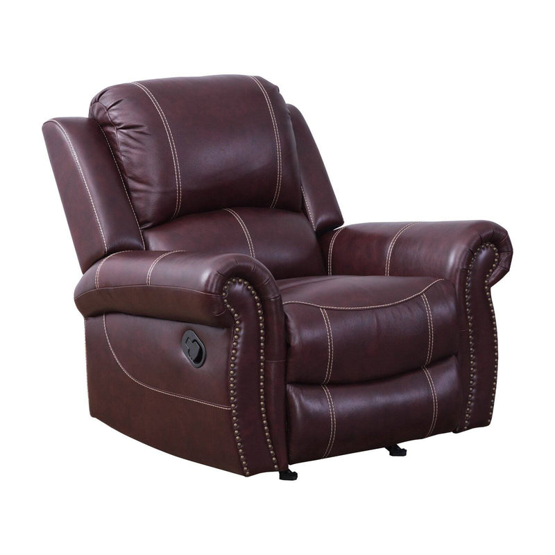 Abbyson Hayley Leather Reclining Armchair