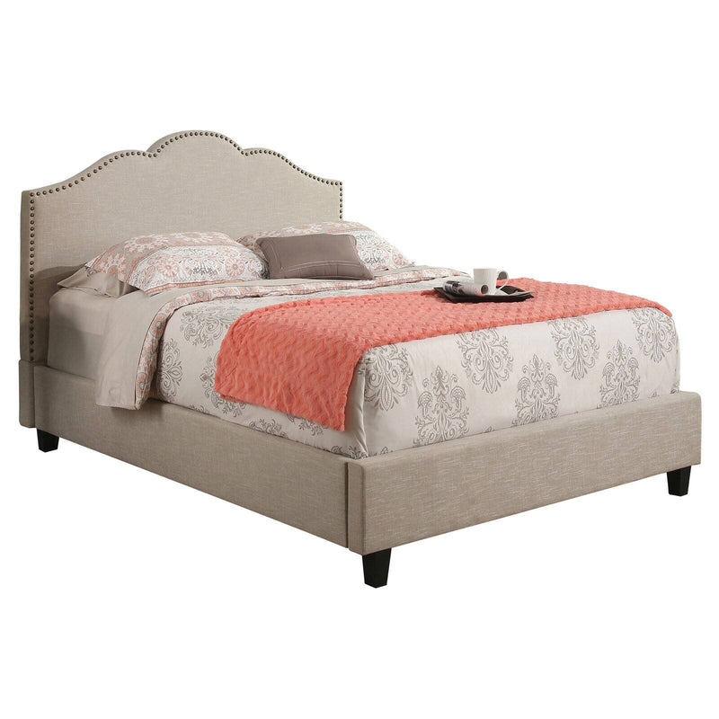 Abbyson Ariel Upholstered Panel Bed