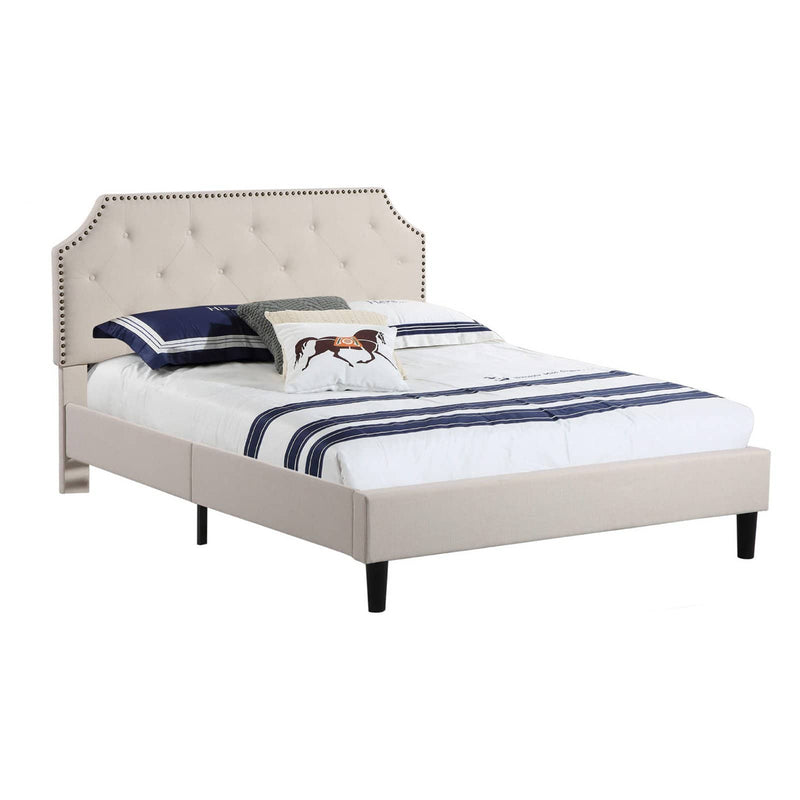 Abbyson Mia Upholstered Platform Bed