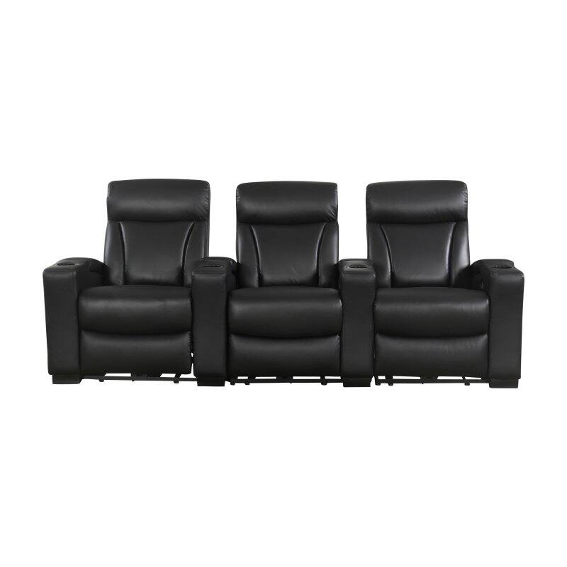 Abbyson Romano 3 Piece Media Power Recliner Set