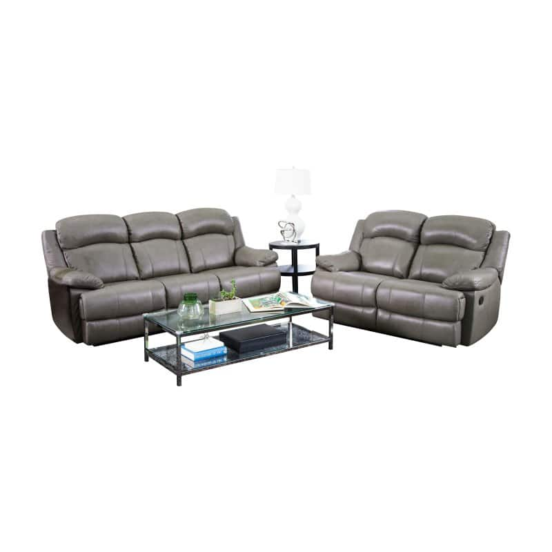 Abbyson Clarence 2 Piece Reclining Sofa and Loveseat Set