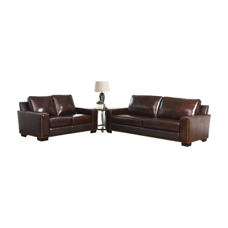 Abbyson Monaco 2 Piece Sofa and Loveseat Set