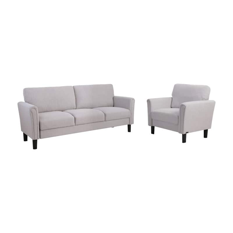 Abbyson Riley 2 Piece Sofa and Arm Chair Set