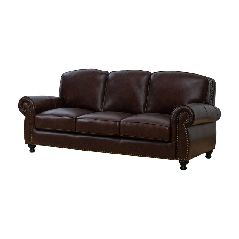 Abbyson Malabar Leather Sofa
