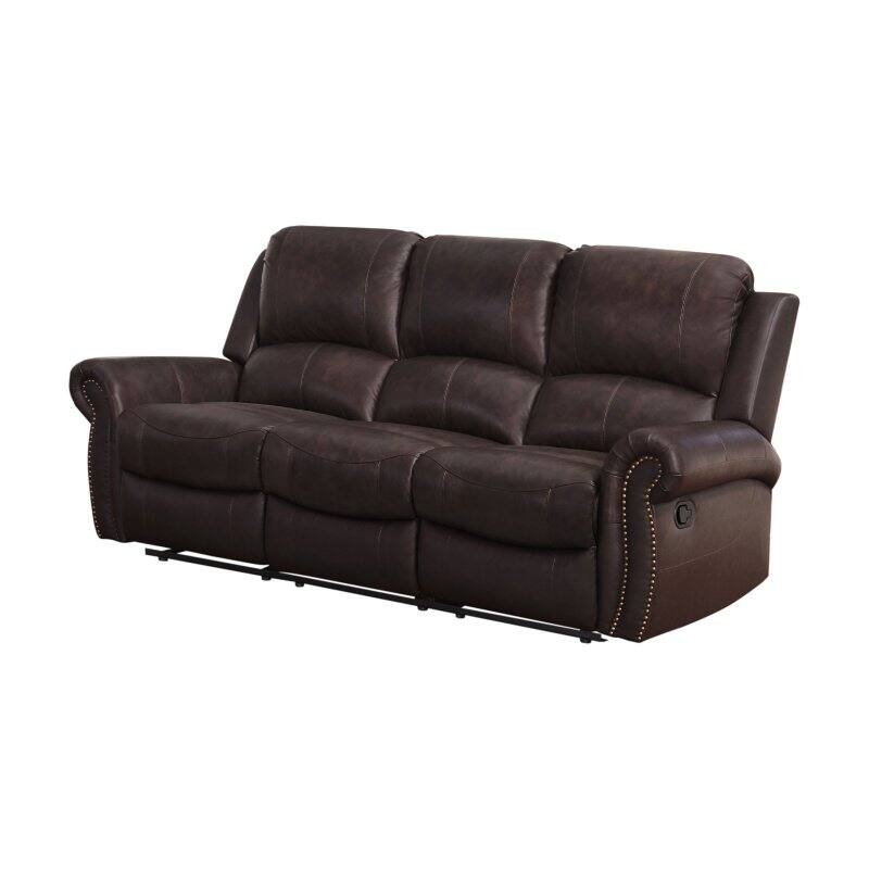 Abbyson Prescot Leather Sofa