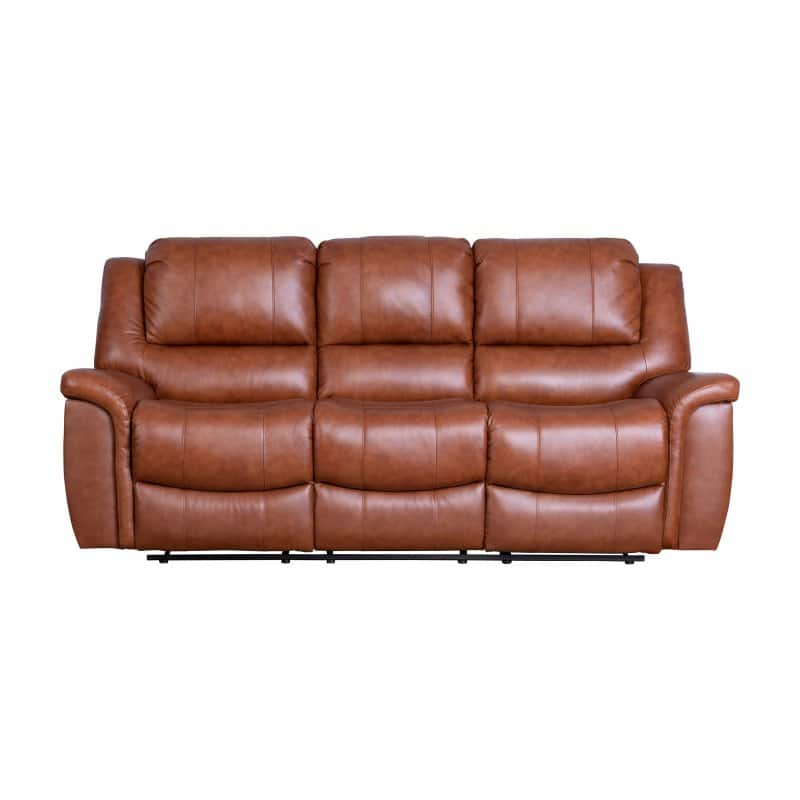 Abbyson Maddox Top Grain Leather Reclining Sofa