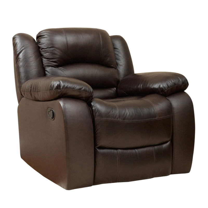 Abbyson Ashlyn Brown Leather Reclining Chair