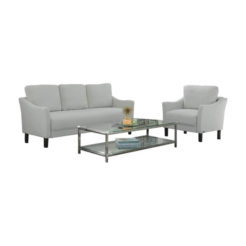 Abbyson Elsa Fabric Sofa and Armchair Set