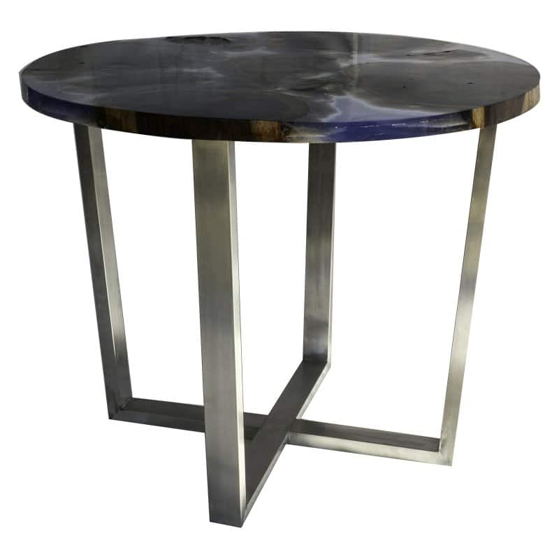 A &amp; B Home Round Marbled Table