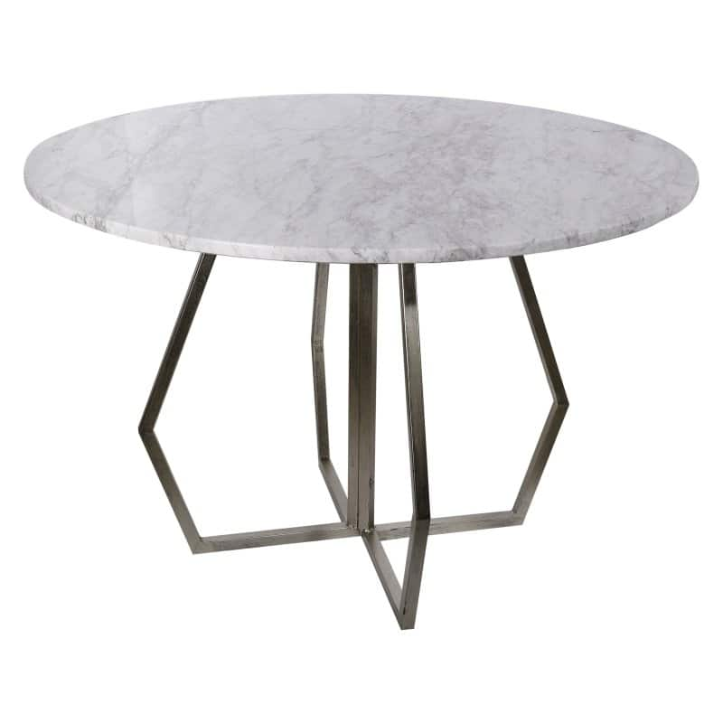 A &amp; B Home Stepney Marble Round Table