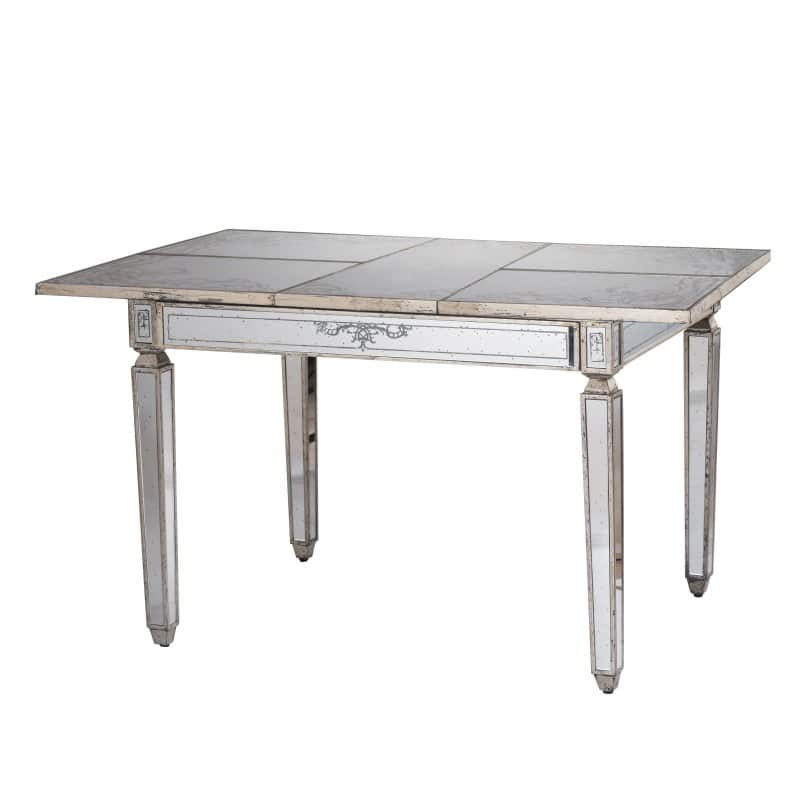 A &amp; B Home Violet Mirrored Dining Table