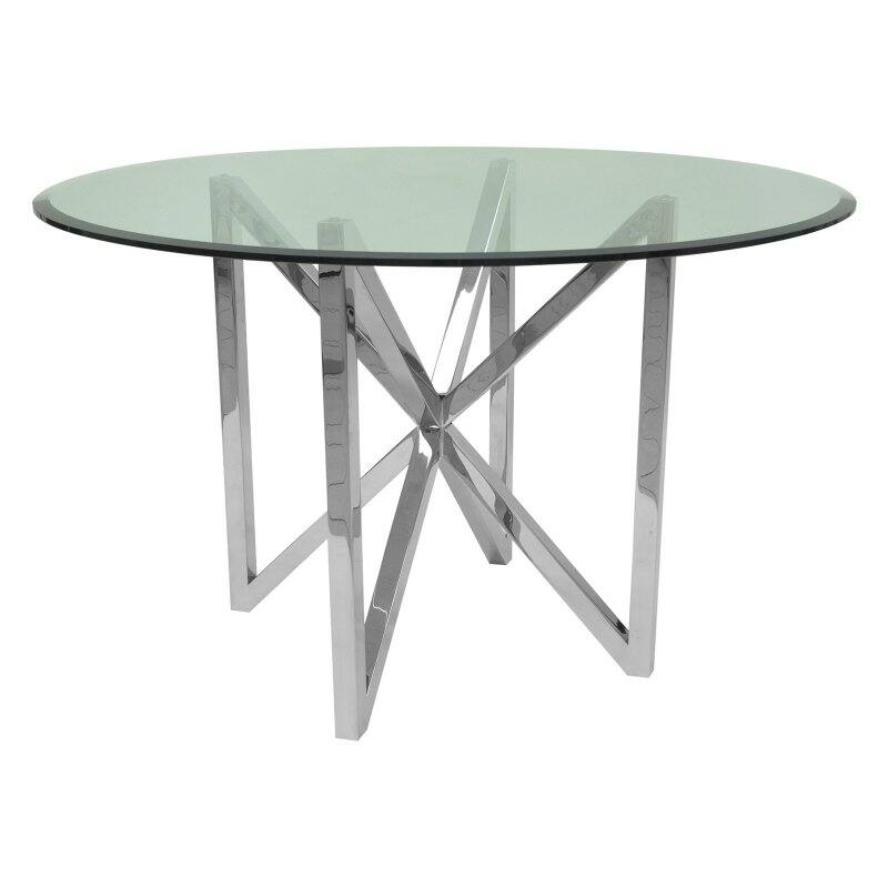 Allan Copley Designs Calista Glass Top Dining Table