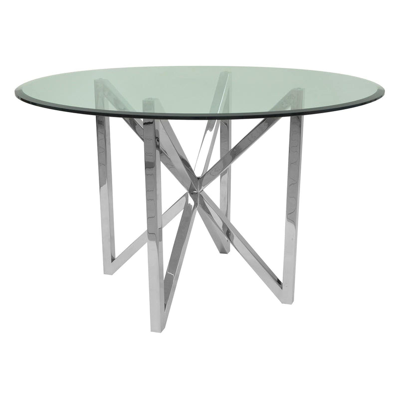 Allan Copley Designs Calista Glass Top Dining Table