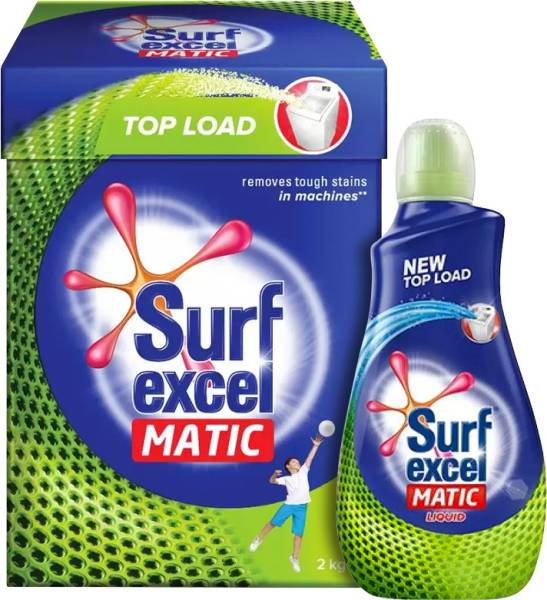 Surf Excel Matic Top Load and Matic Liquid Detergent Powder 2 kg