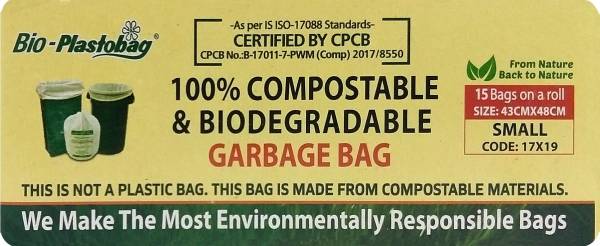 Plastobag Compostable Small Garbage Bag