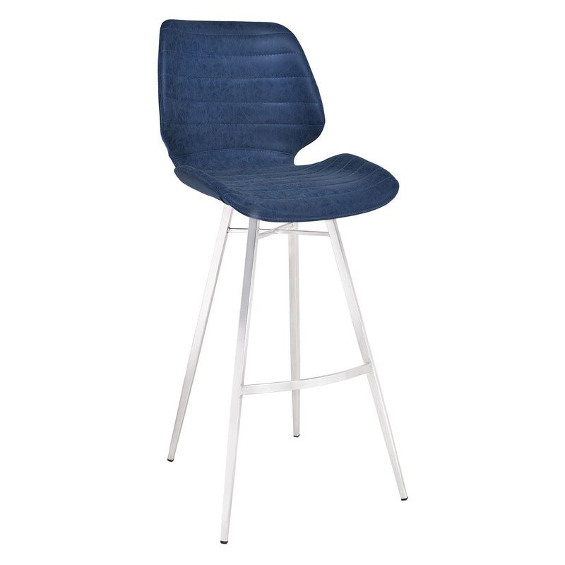 Armen Living Valor 26 in. Counter Stool Blue