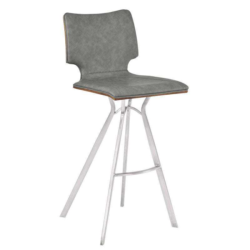 Armen Living Marley 30 in. Barstool Gray